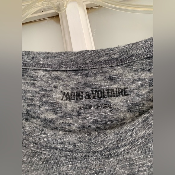 Zadig & Voltaire “Winter Fringes” Dress Gray size small - Picture 6 of 13